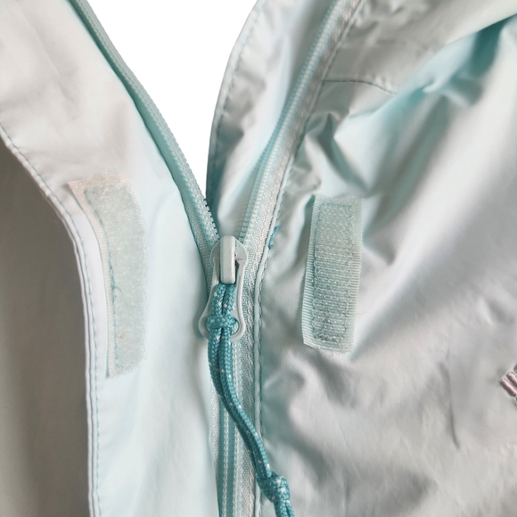 Columbia Women's Gorpcore Waterproof Full Zip Nylon Windbreaker Hoodie Aqua XS - Picture 6 of 13